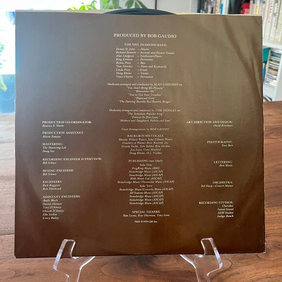 Neil Diamond You Don't Bring Me Flowers Vinyl LP 1978 Columbia 35625 - Picture 8 of 10